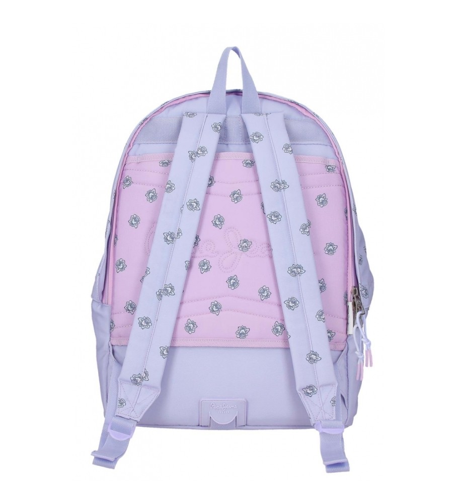 Pepe Jeans Mochila porta ordenador Pepe Jeans Becca dos compartimentos 44 cm adaptable a carro