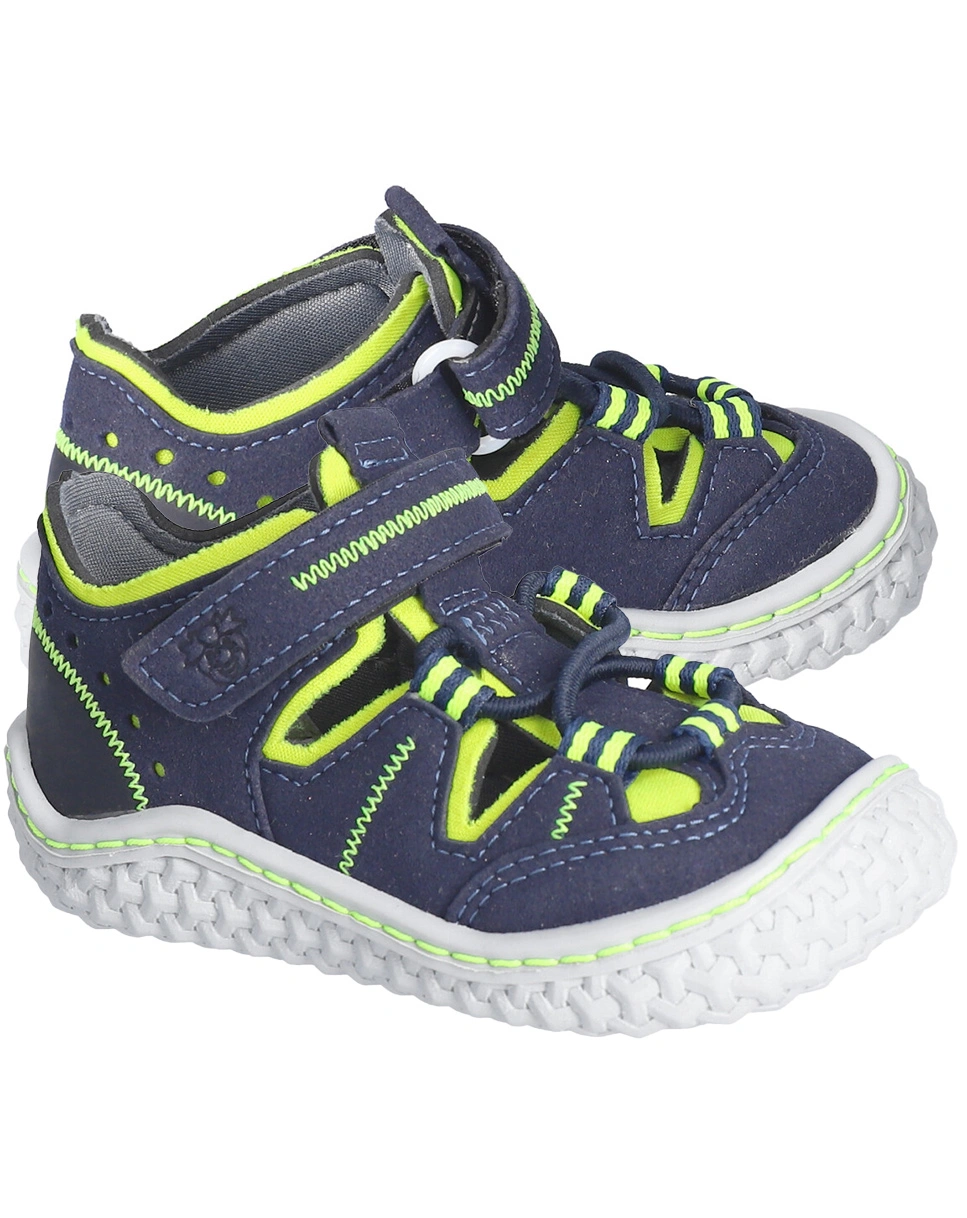 Barfußschuhe JERRY in ozean/neongelb