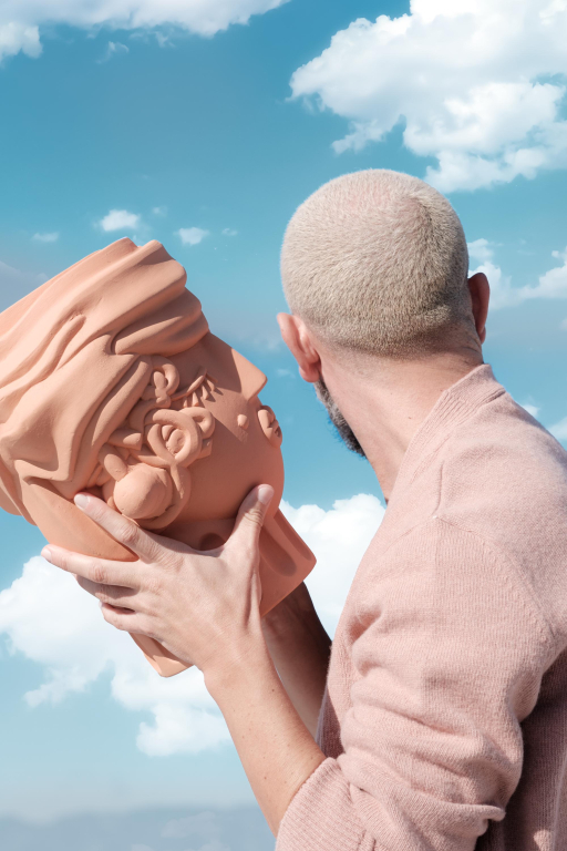 Seletti Magna Graecia Woman bloempot terracotta