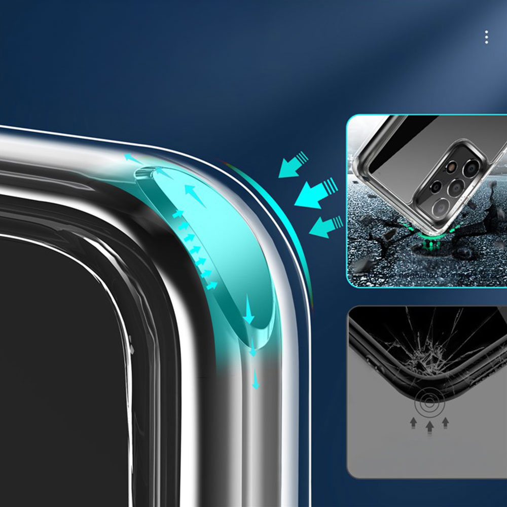 Samsung Galaxy A52s / A52 Hybrid Hardcase Hülle TPU Bumper   Kunststoff Rückseite - Transparent