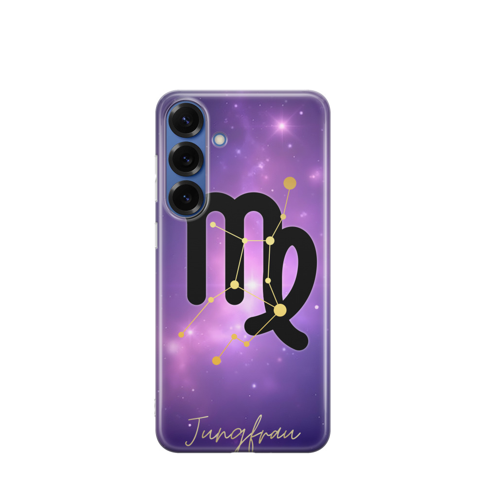 Samsung Galaxy S25 Plus Gummi Hülle Jungfrau 1 - Lila-Violett