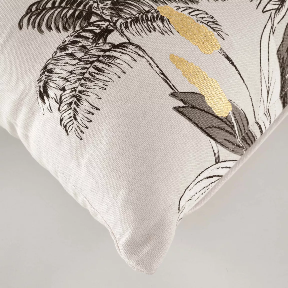 Coussin rectangulaire coton (30 x 50 cm) Idalia Ecru