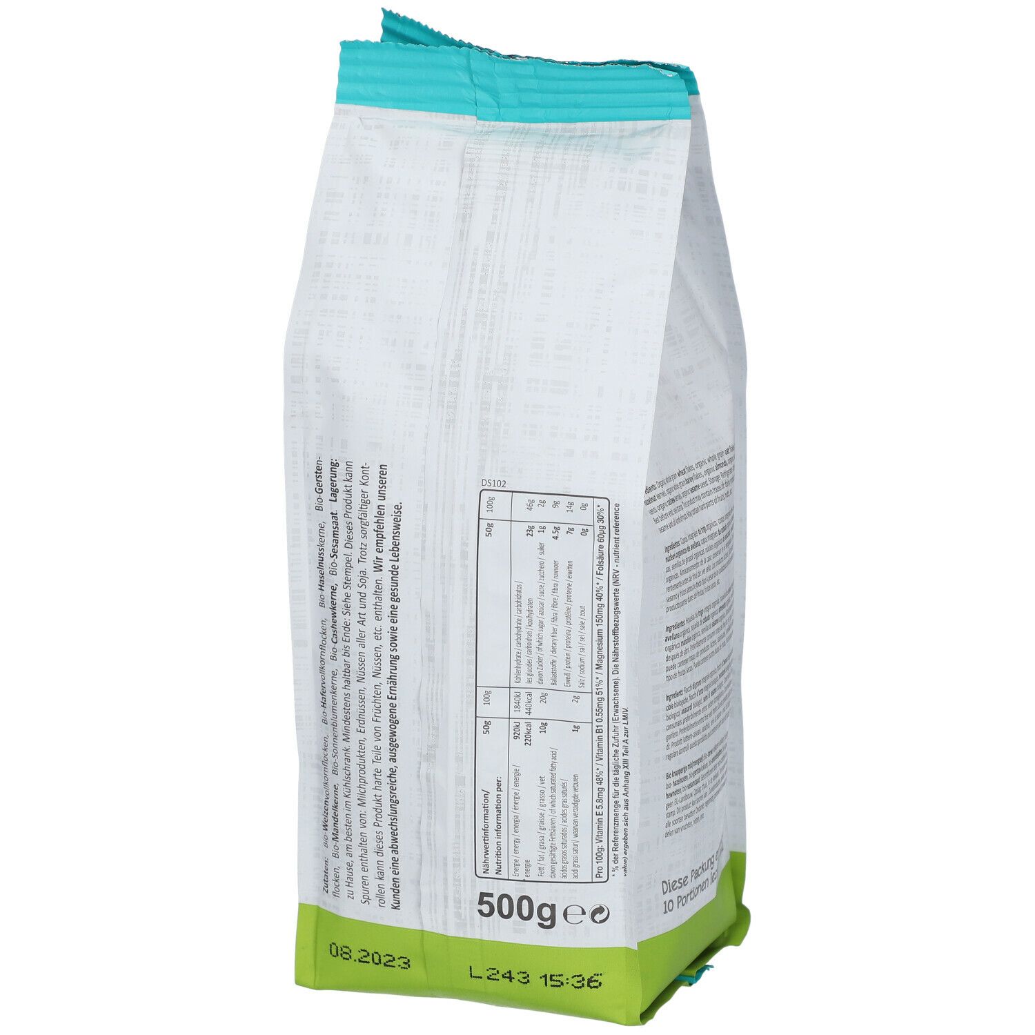 Seitenbacher® Bio natur Bio Müsli Knackig & Zuckerarm