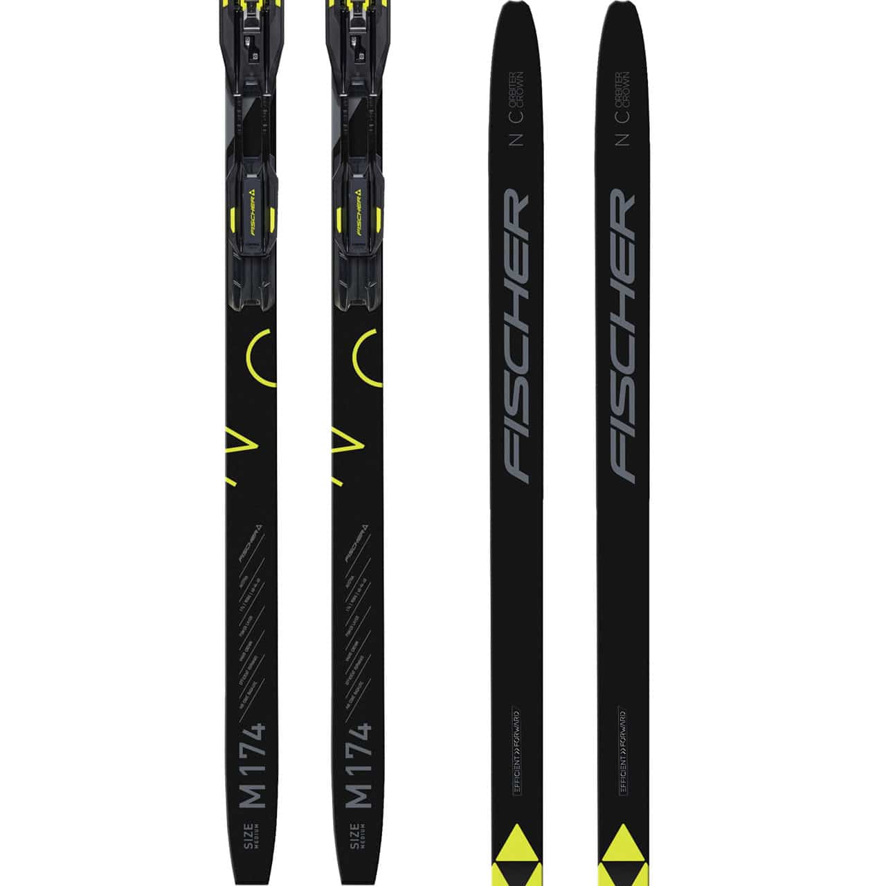 Fischer Orbiter EF incl. Control Step-In IFP blk/yellow Bindung (2023/24) | Nordic Cruising | Langlaufski | Langlauf | XSPO