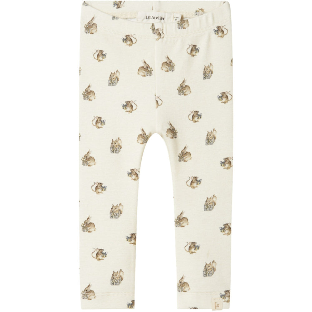 Køb Lil'Atelier Turtledove Gayo Gno Slim Leggings