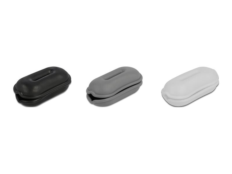 Delock Kabelaufwickler oval, 3-Set 68 x 32 x 27 mm Delock Kabelaufwickler oval Set 3 Stück