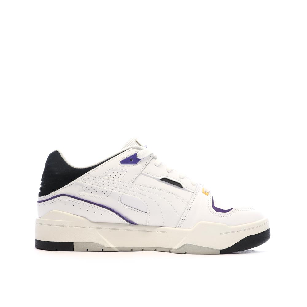 Puma Baskets Blanc/Violet Homme Puma Slipstream Bball