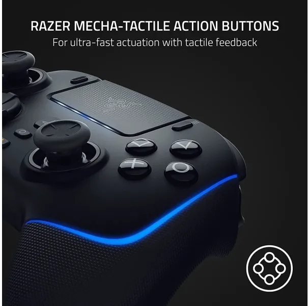 Razer Wolverine V2 Pro - Gamepad - trådløs - Bluetooth - sort - for PC, Sony PlayStation 5, Android, iOS