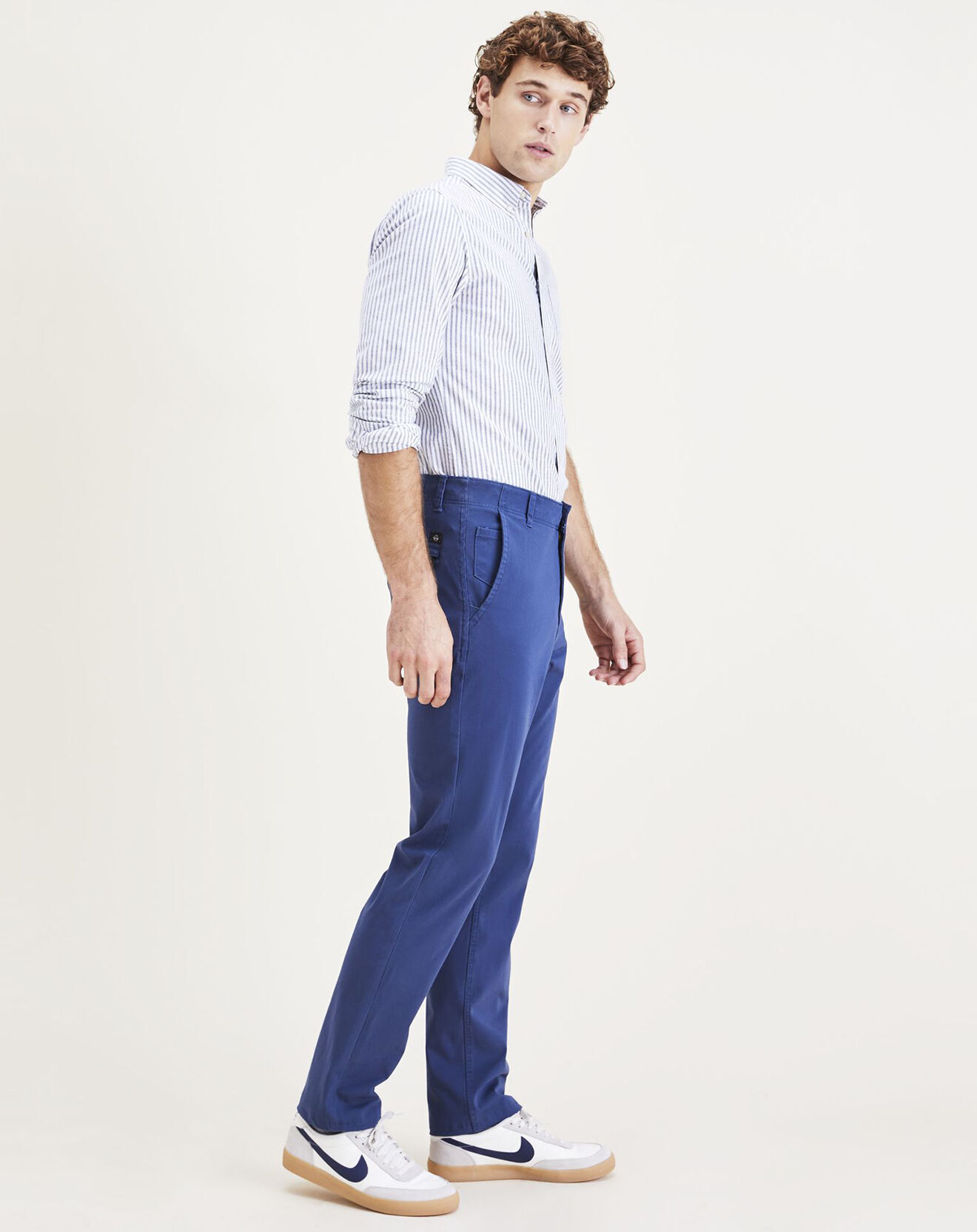 Dockers Pantalon Slim Smart 360 Flex Alpha bleu moyen