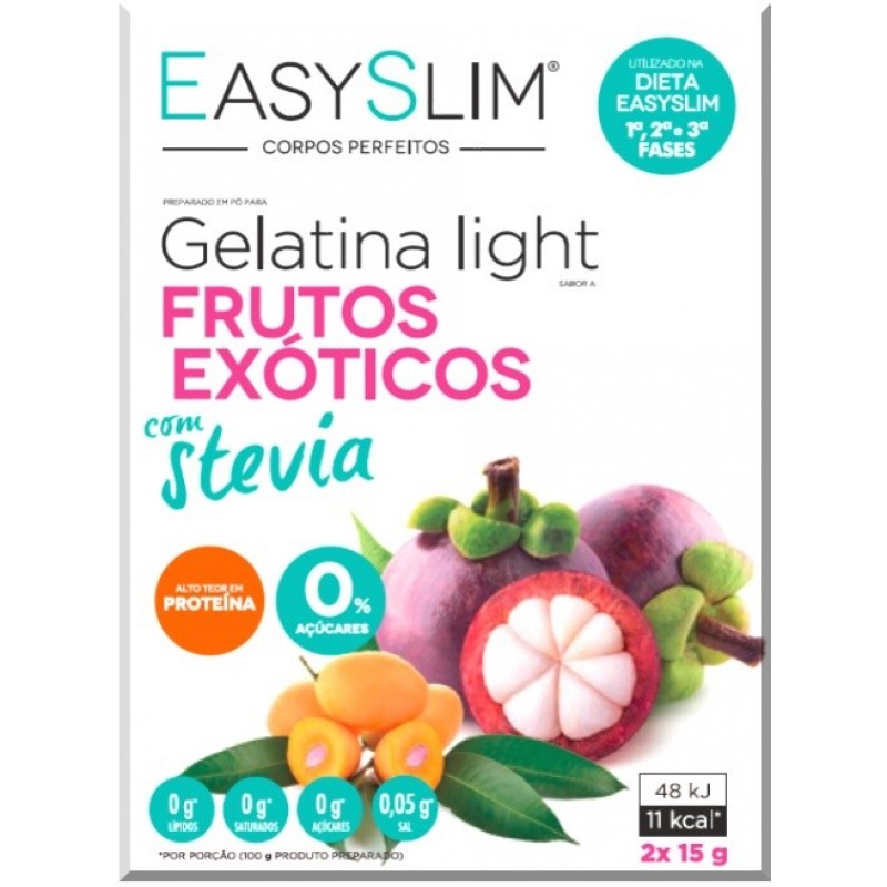 Easyslim Gelatina Light Frut Ex Stev Saq X2 pó sol oral saq