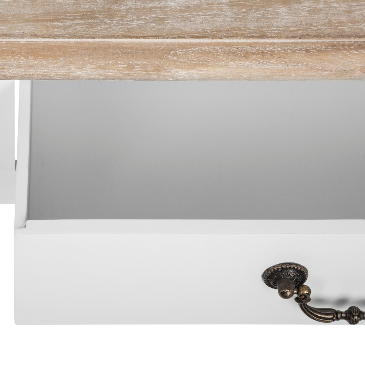 COIFFEUSE CHRYSA 3 TIROIRS BLANC