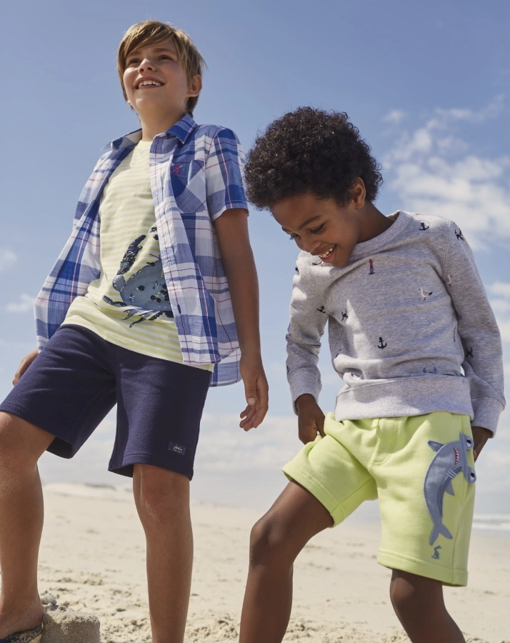 Sweat-Shorts HAMDEN SHARK in lime