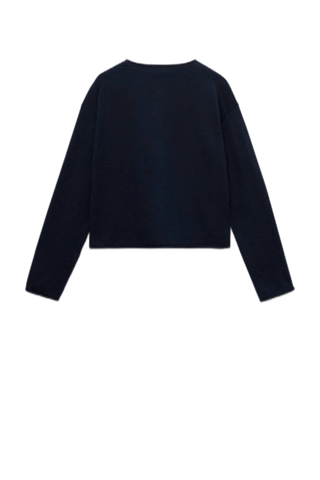 Mango Kids vest donkerblauw fijn gebreid