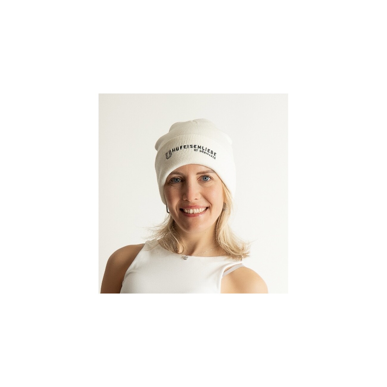 Hufeisenliebe Beanie Mütze rosa
