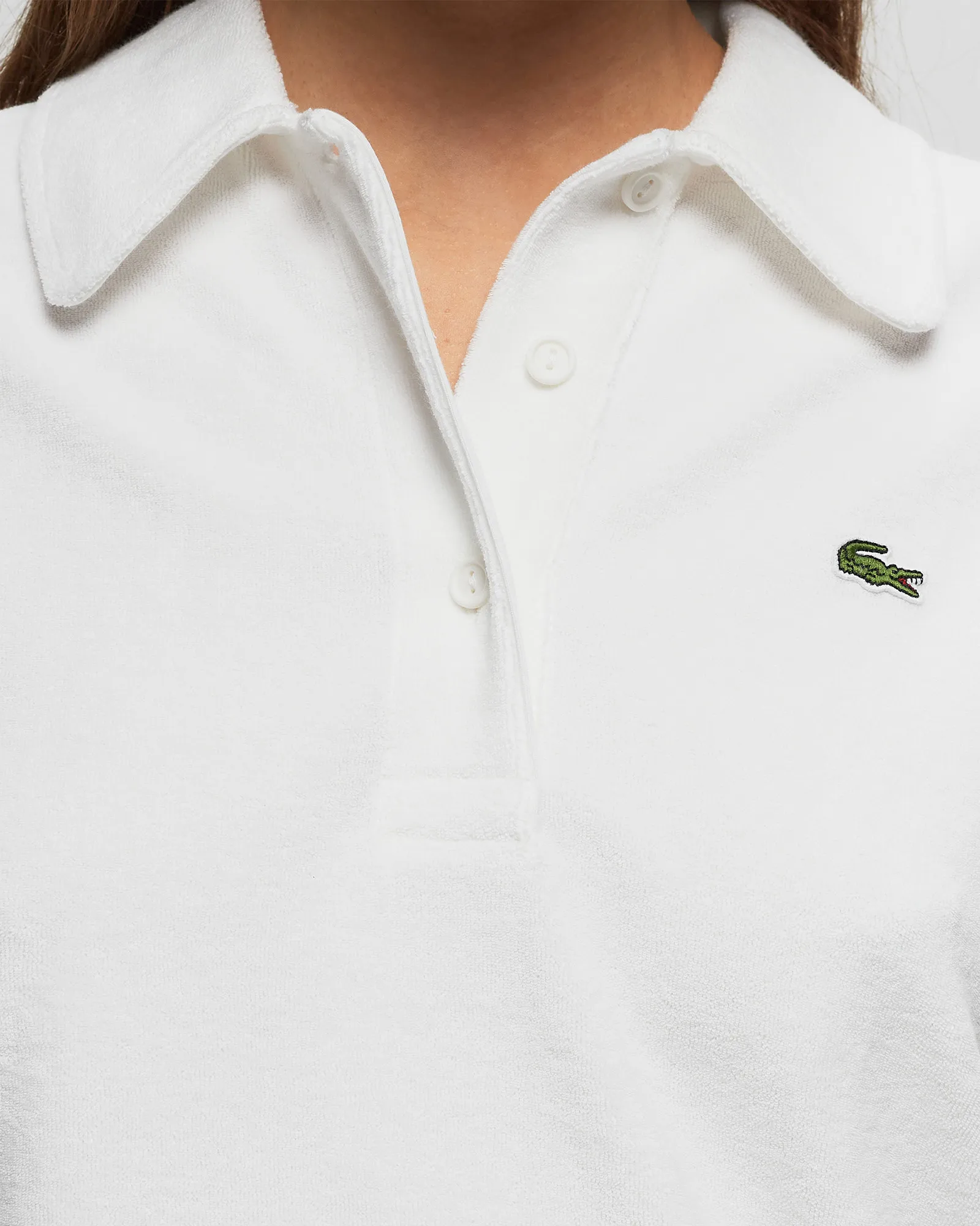 Lacoste Relaxed Fit Terry Knit Polo Sweatshirt