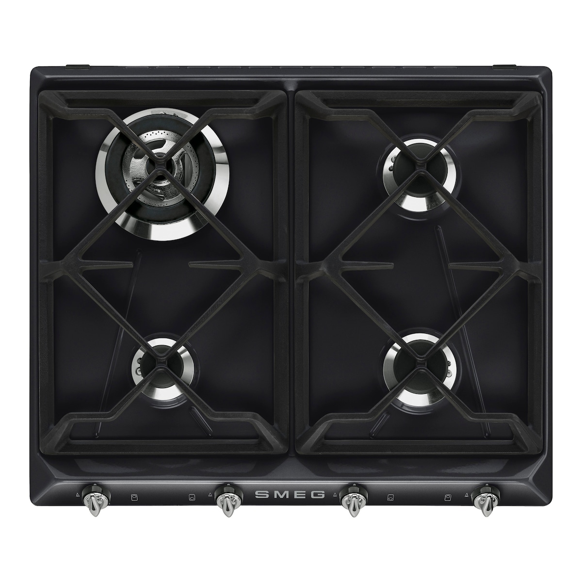Smeg gasskomfyr SR964NGH (sort)