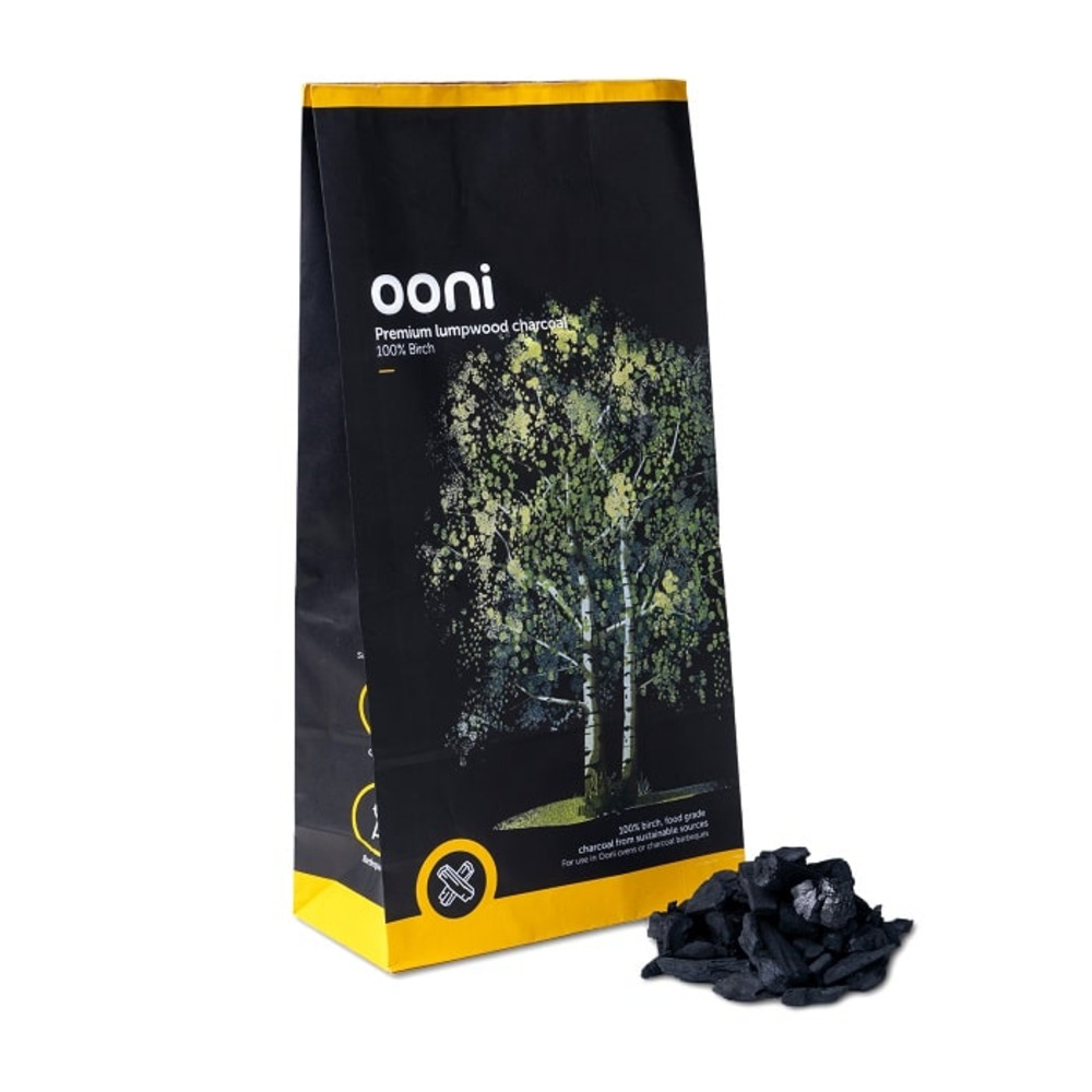 Charbon de bois de bouleau ooni qualité supérieure