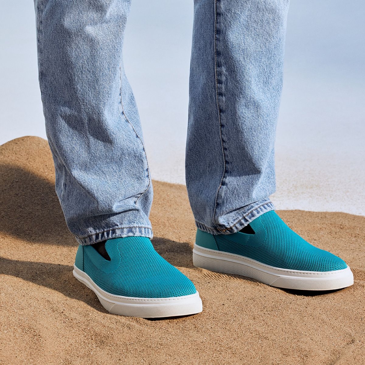 Softcourt Bright Green Men Low top