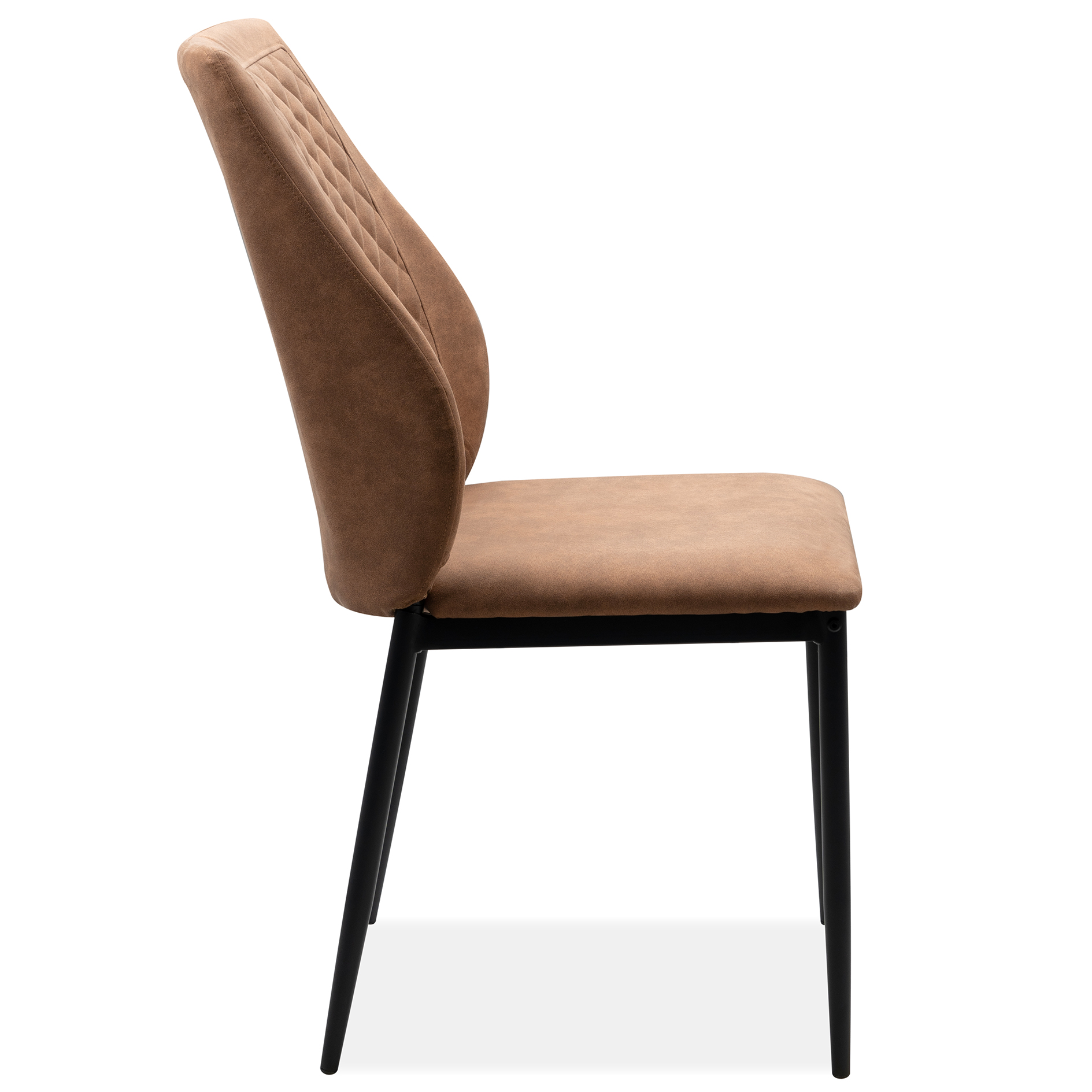 Stuhl LILLIE - Vintage cognac - schwarz - Steppung