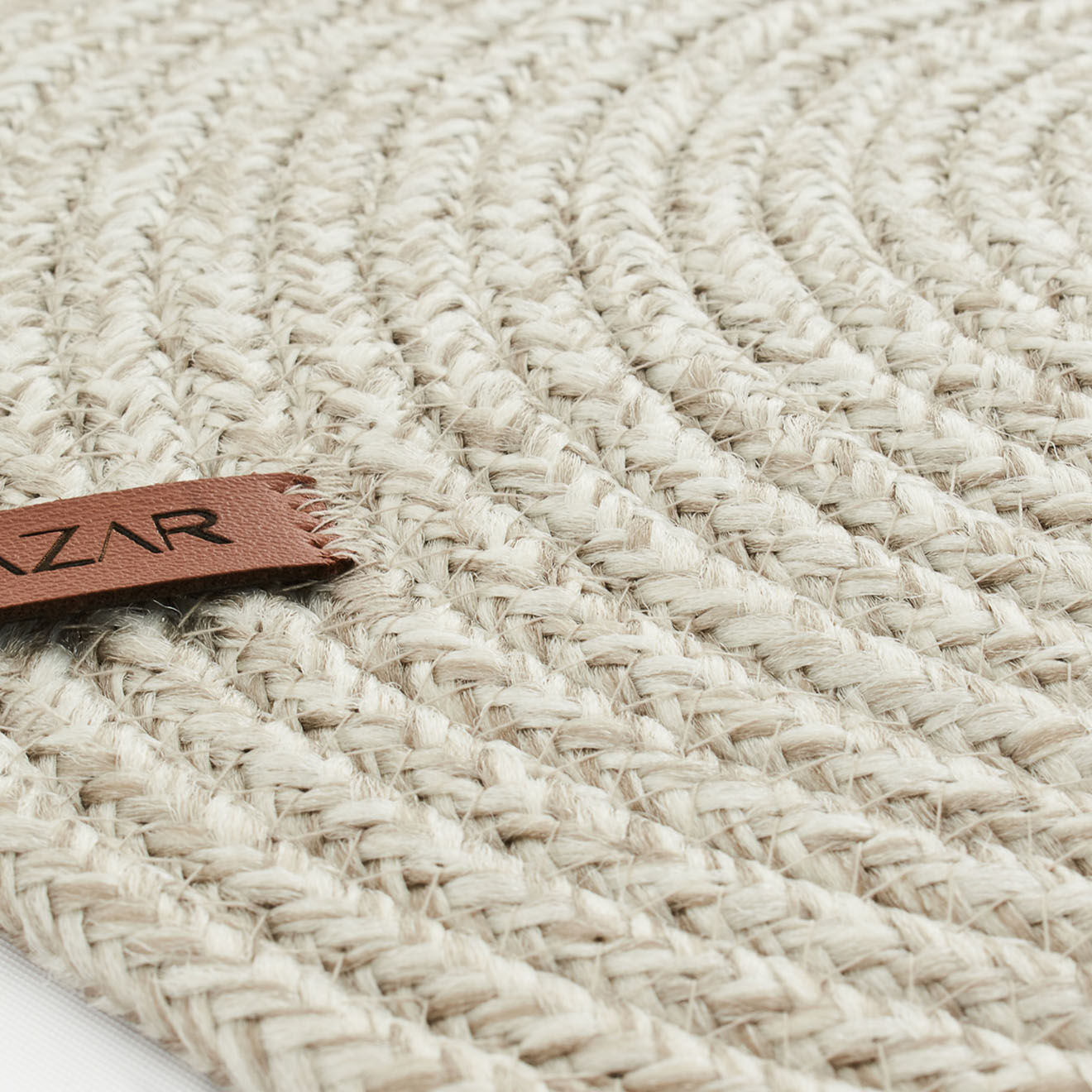 Nazar Rugs Tapis LIMA 4501 fait main gris - 150x150 cm