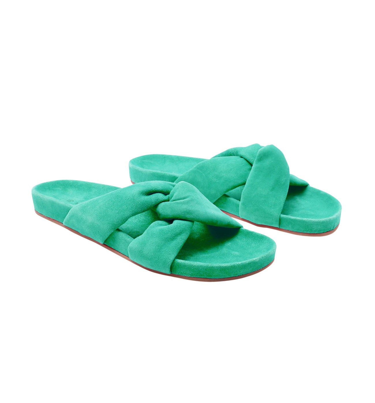 Sandales en cuir Femme - Vert