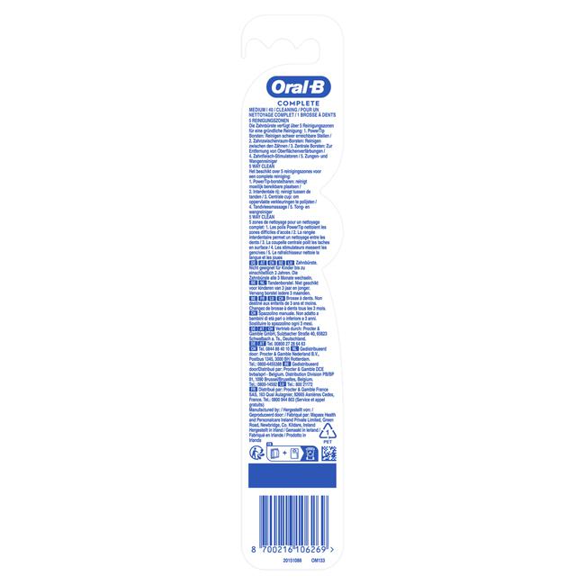 Oral-B Complete 5 Way Clean Tandenborstel Medium