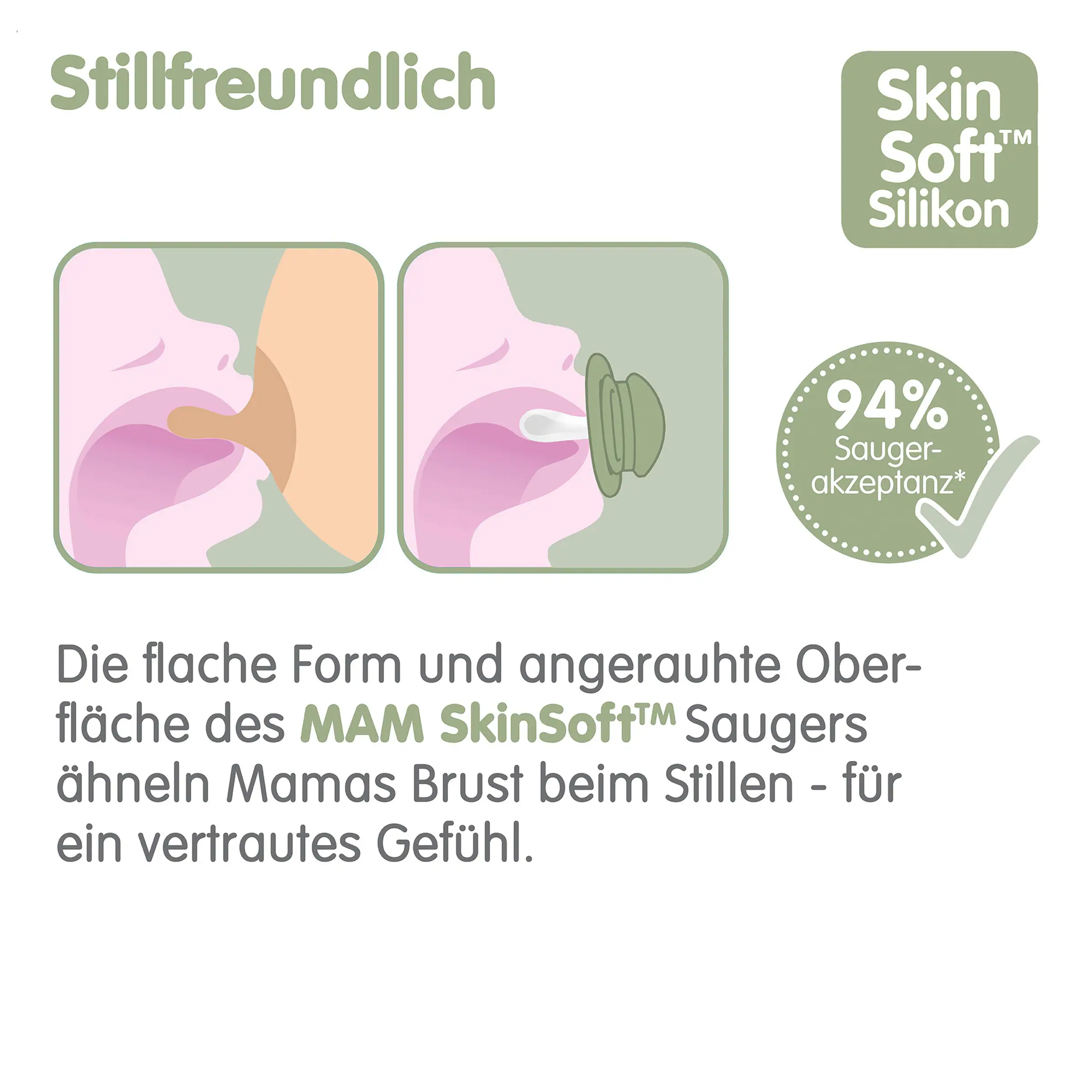MAM 2er-Pack Schnuller Original Silikon, 0-6M blue