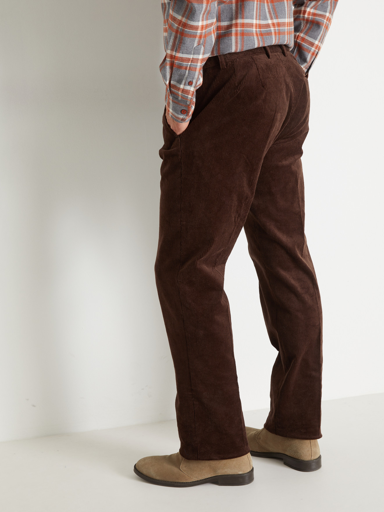 Pantalon velours à ceinture réglable