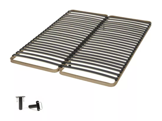 Sommier à lattes 2x90x200 Theta - 48 lattes bois - Fabrication française