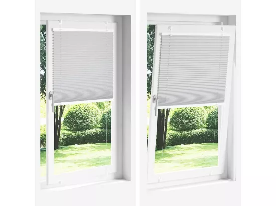 Store plissé anthracite 115x150 cm largeur du tissu 114,4 cm