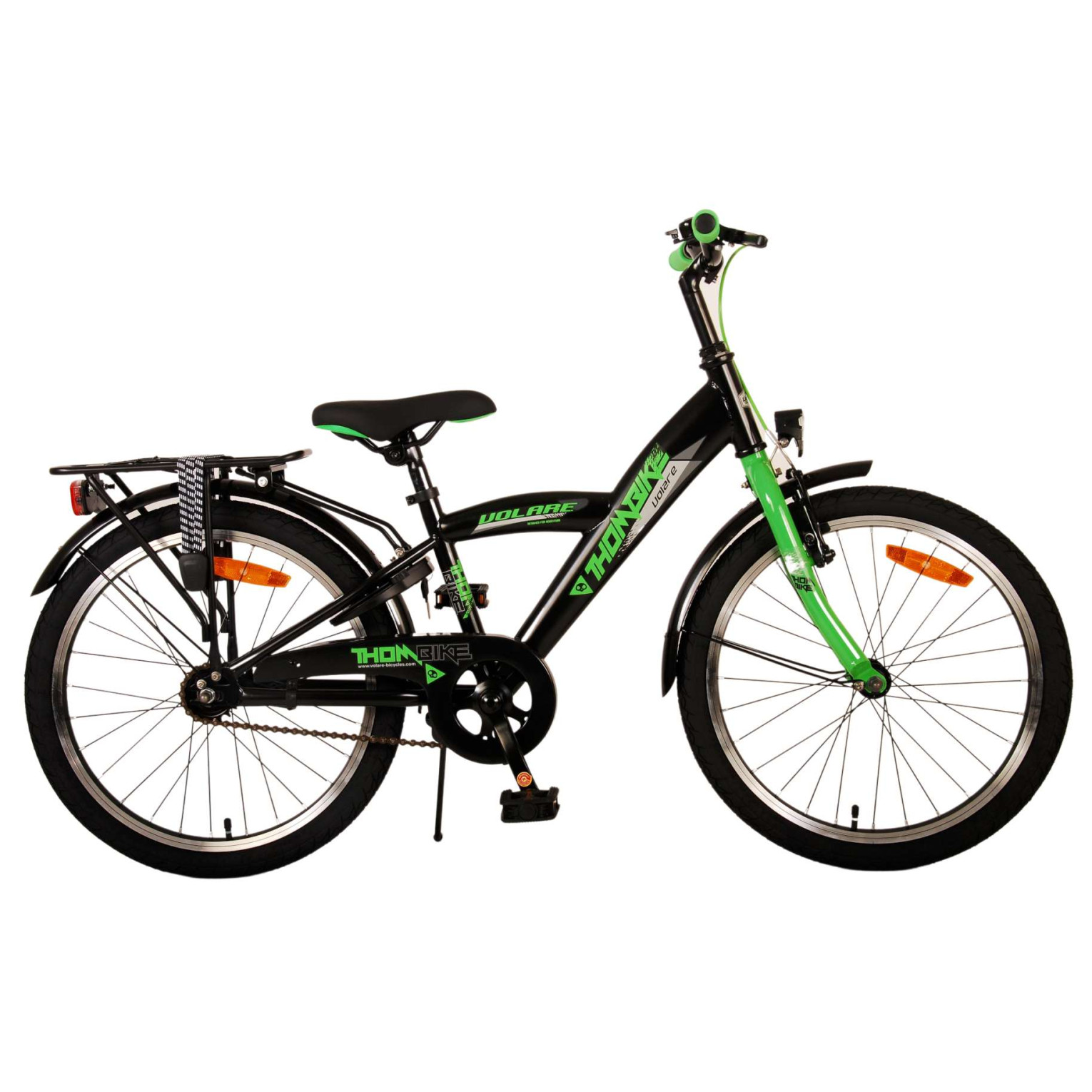 Volare Thombike Fiets - 20 inch - Zwart Groen