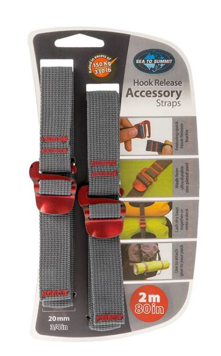 Accessory Strap w/Hook 20mm 2,0m pakremme 2 stk.