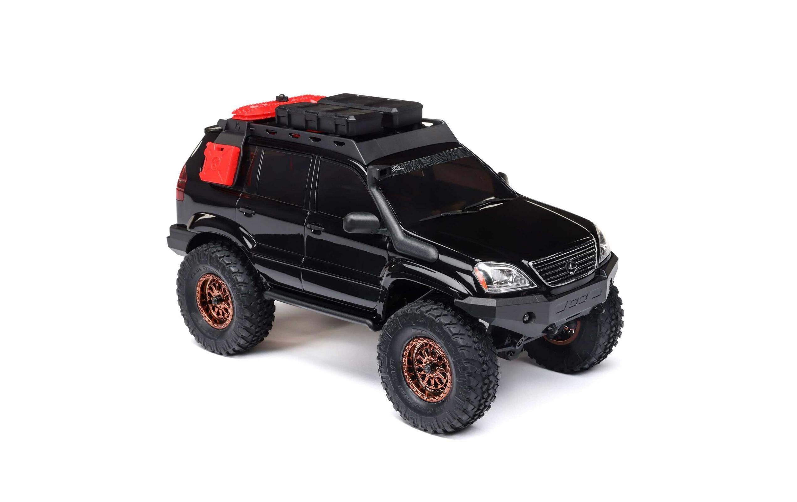 Scale Crawler SCX24 Lexus GX470, Schwarz RTR 1:24<br>Micro Crawler im Massstab 1:24