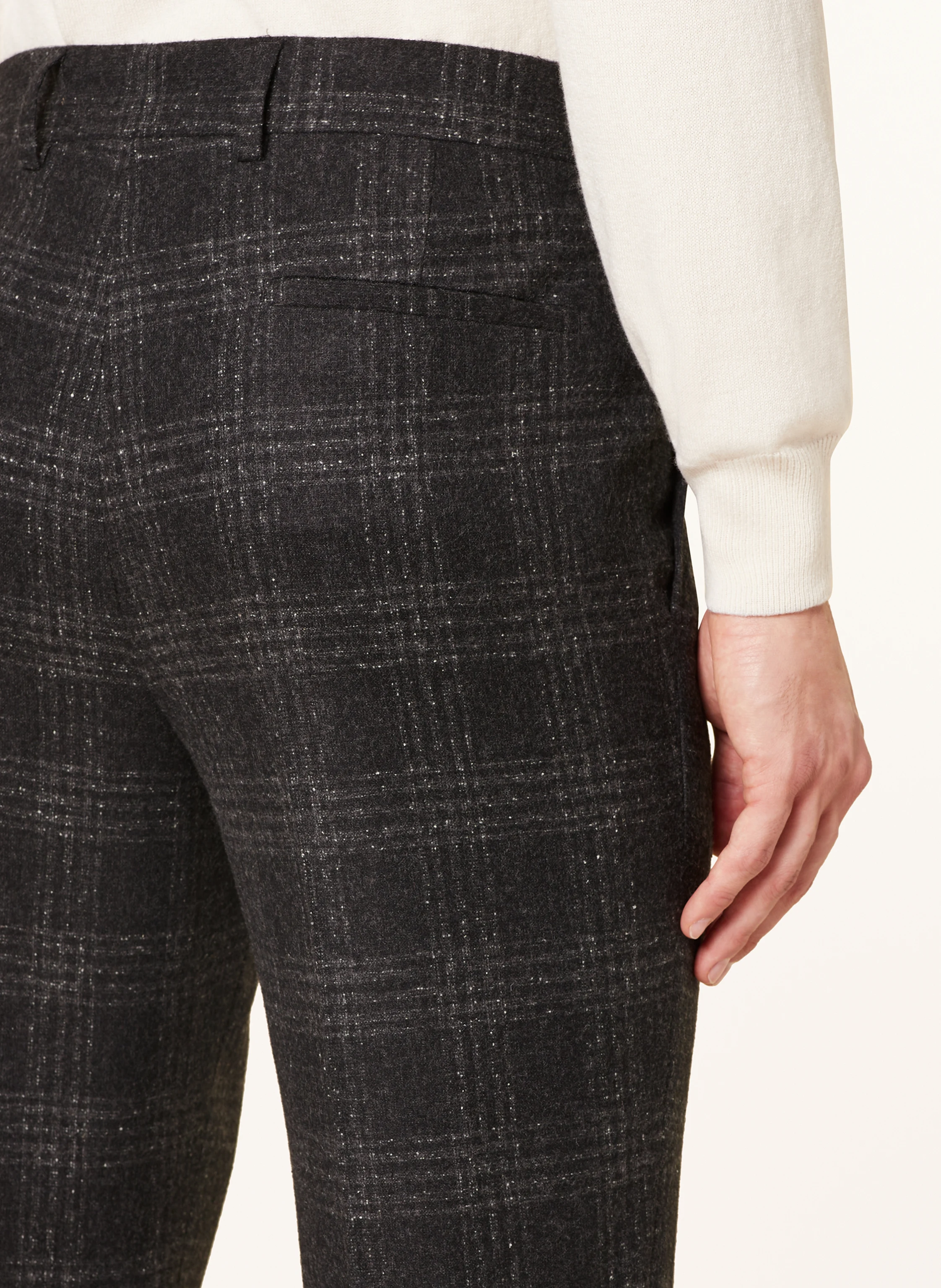 BRUNELLO CUCINELLI Flanell-Anzug Slim Fit mit Seide