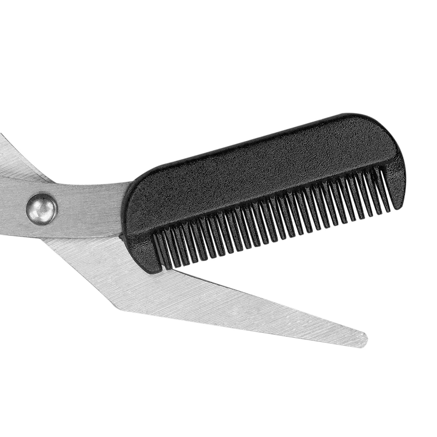 Augenbrauen / Wimpern Trimmer Schere mit Kamm - Schwarz