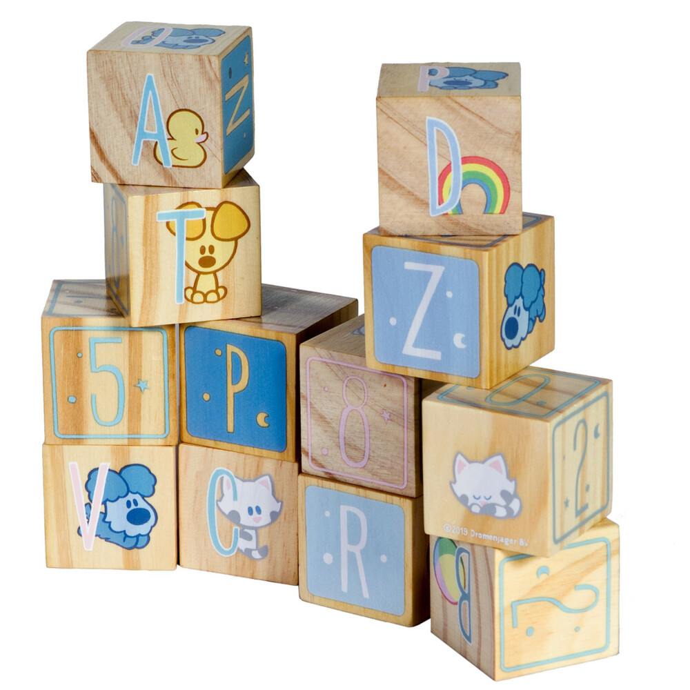 Woezel en Pip Woezel en Pip Baby Houten Blokken
