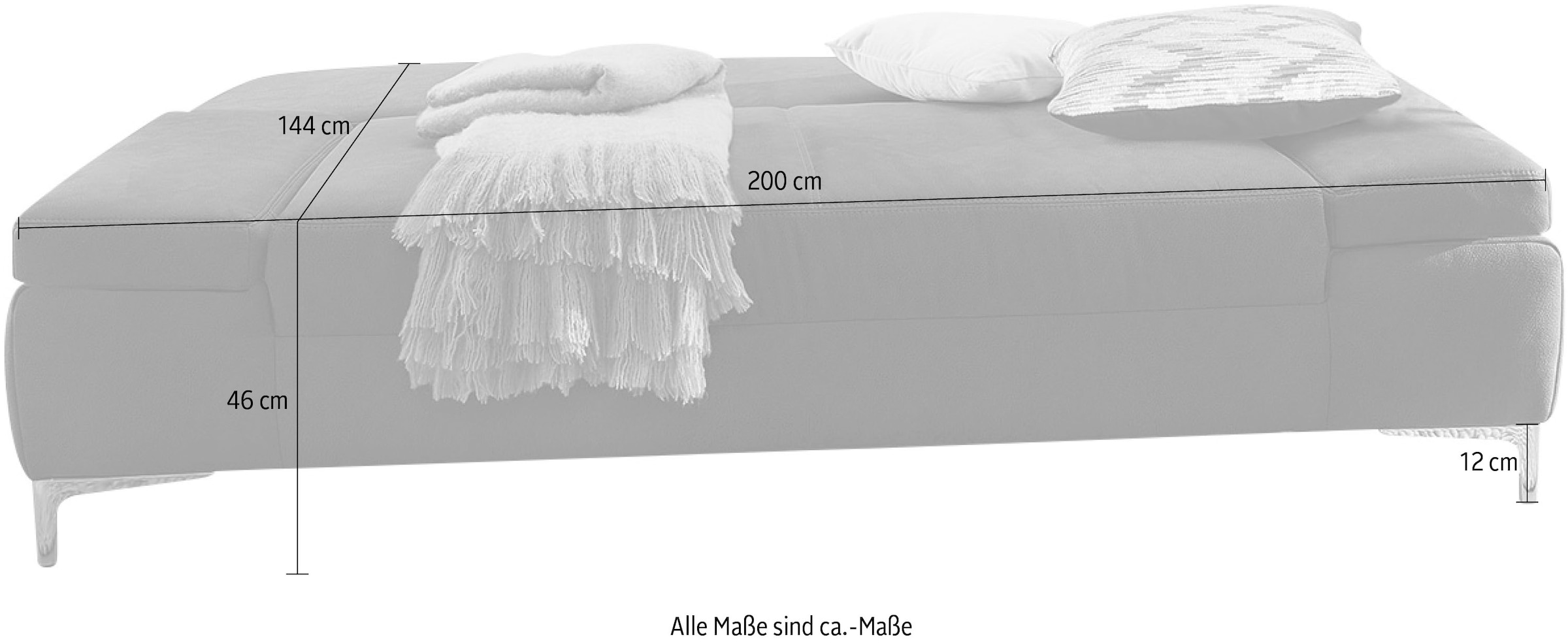 Jockenhöfer Gruppe Schlafsofa »Jano« klassisches Schlafsofa mit individuell, verstellbaren Armlehnen
