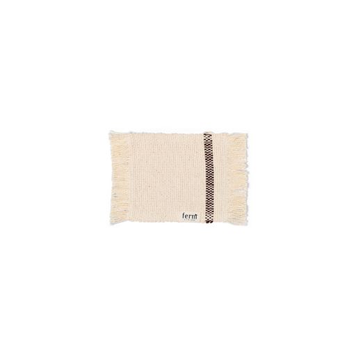 ferm LIVING Savor 4-pak Glasbrik, Off White/ Chocolate, 10x14 cm