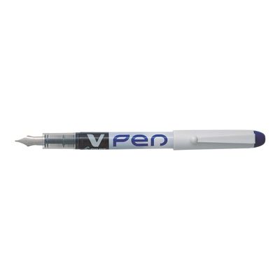 Pilot V Pen - Stylo plume - bleu - 0,4 mm - pointe moyenne