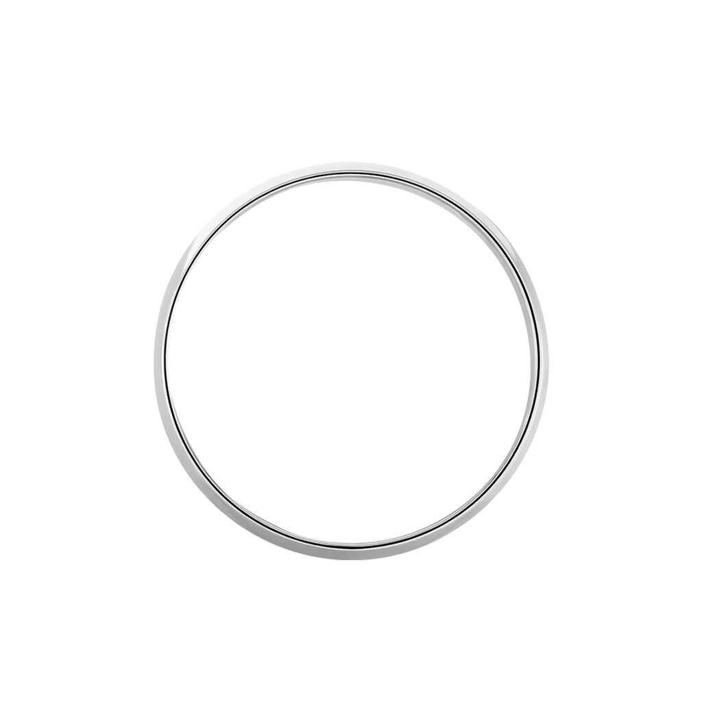 Alliance Irais Demi Jonc Classique Or Blanc