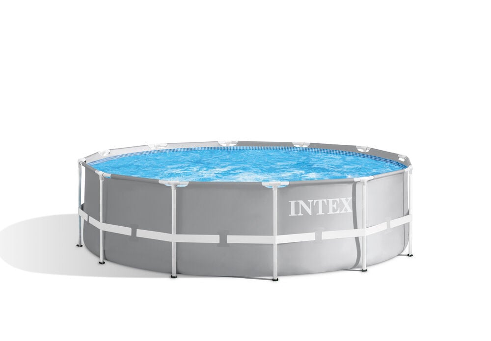 Intex Prism Frame Pool - Zwembad - Grijs - 118x366x99 cm - 366 cm