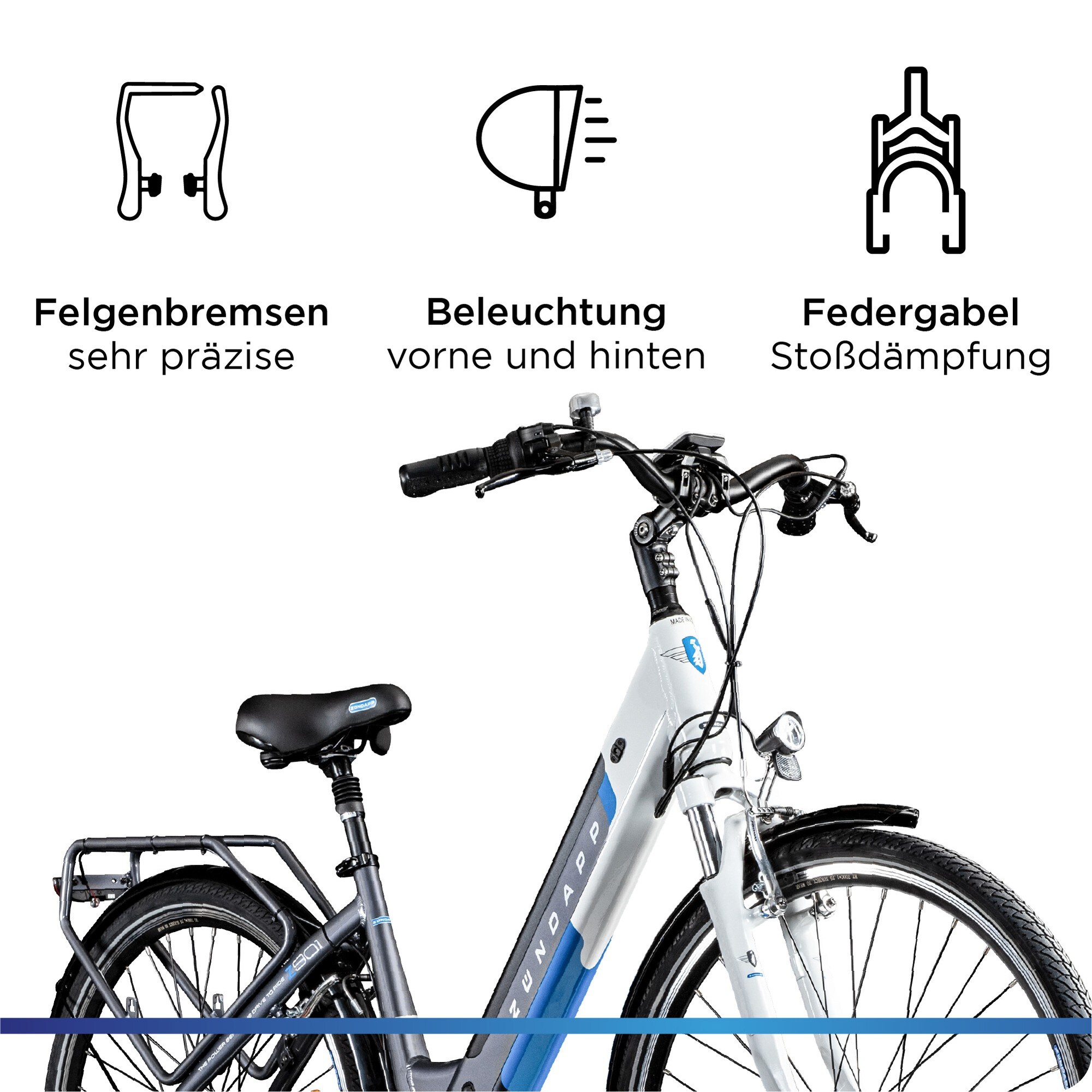 Zündapp Z901 E Bike Damen 28 Zoll 150 - 180 cm Pedelec Damenfahrrad City 7 Gang Elektrofahrrad Hollandrad Ananda E Fahrrad