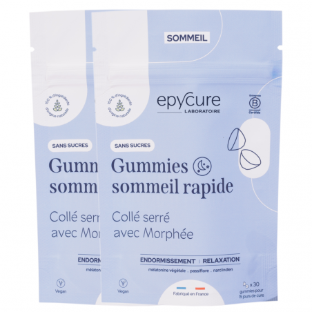Epycure Laboratoire Gummies sommeil rapide sans sucres x 2