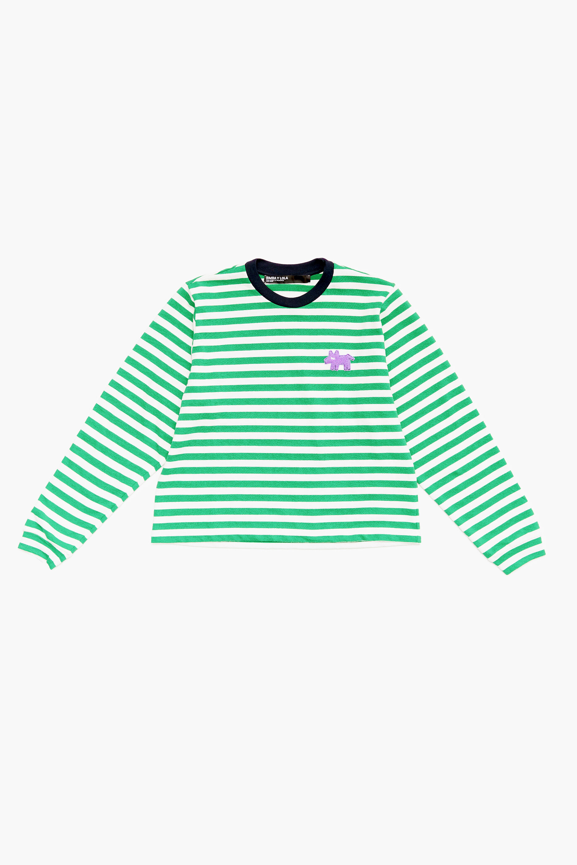 Camiseta listrada verde