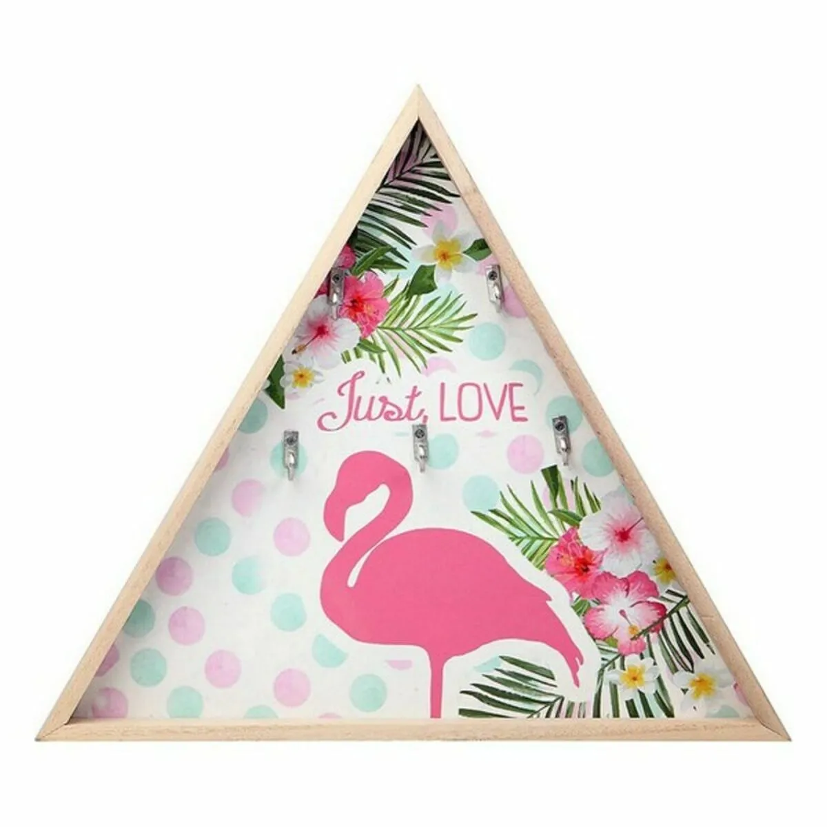 BigBuy Home Portemanteau Flamant Rose