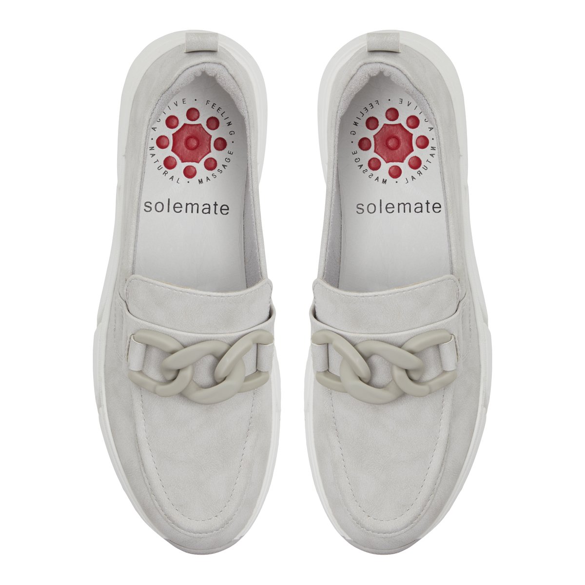 SOLEMATE-Raunas-Flâneurs - Talon plat - Gris Clair