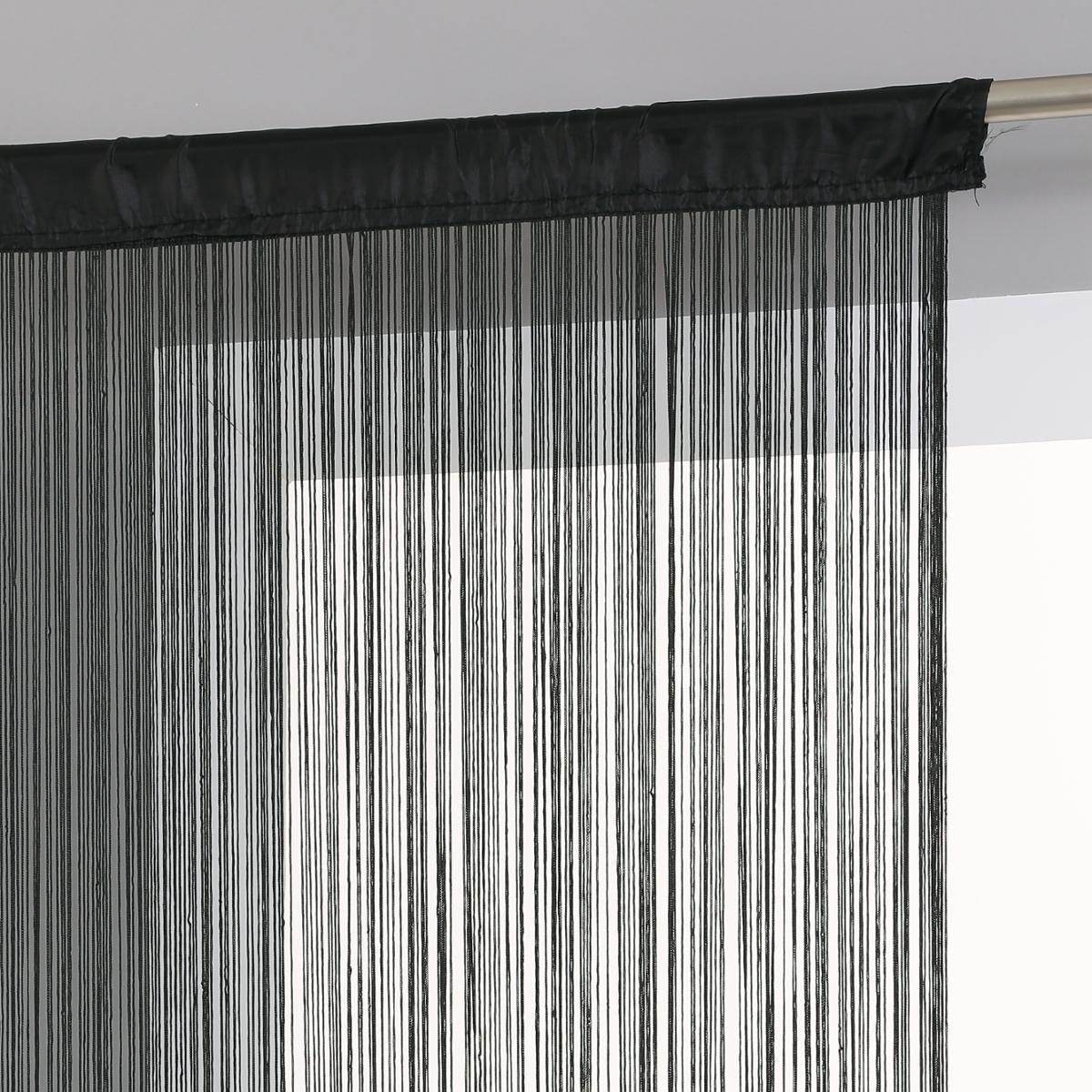 RIDEAU FIL NOIR 120X240CM