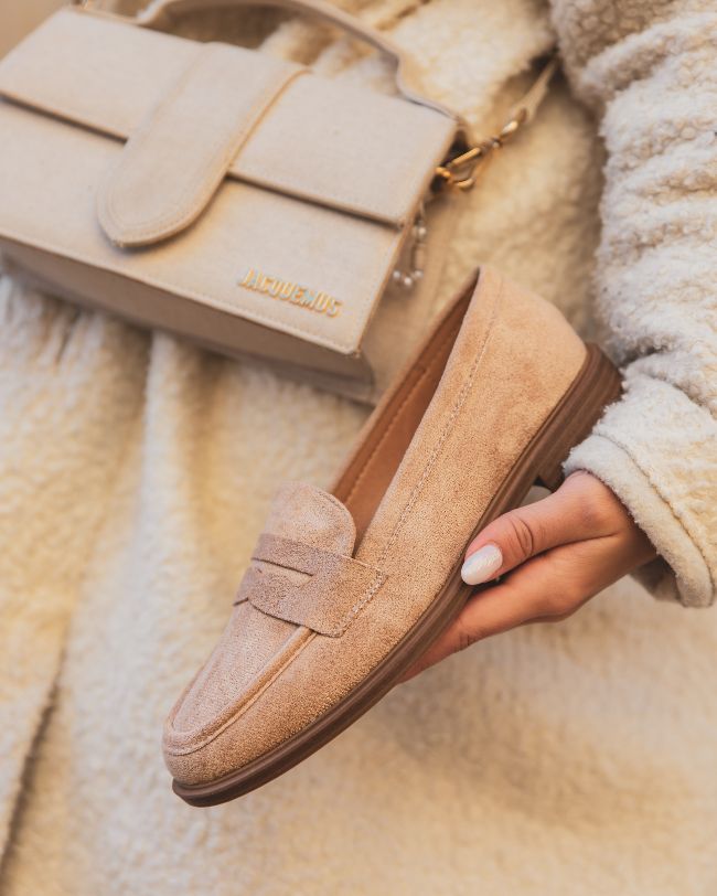 Mocassin femme taupe - Yasmine