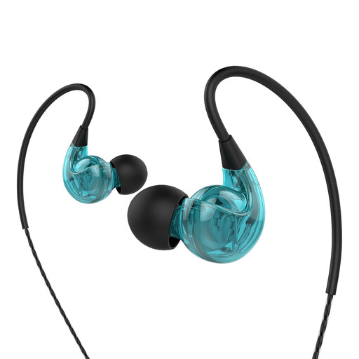 Fones de ouvido esportivos estéreo Muvit M1s V2 azuis com conector de 3,5 mm