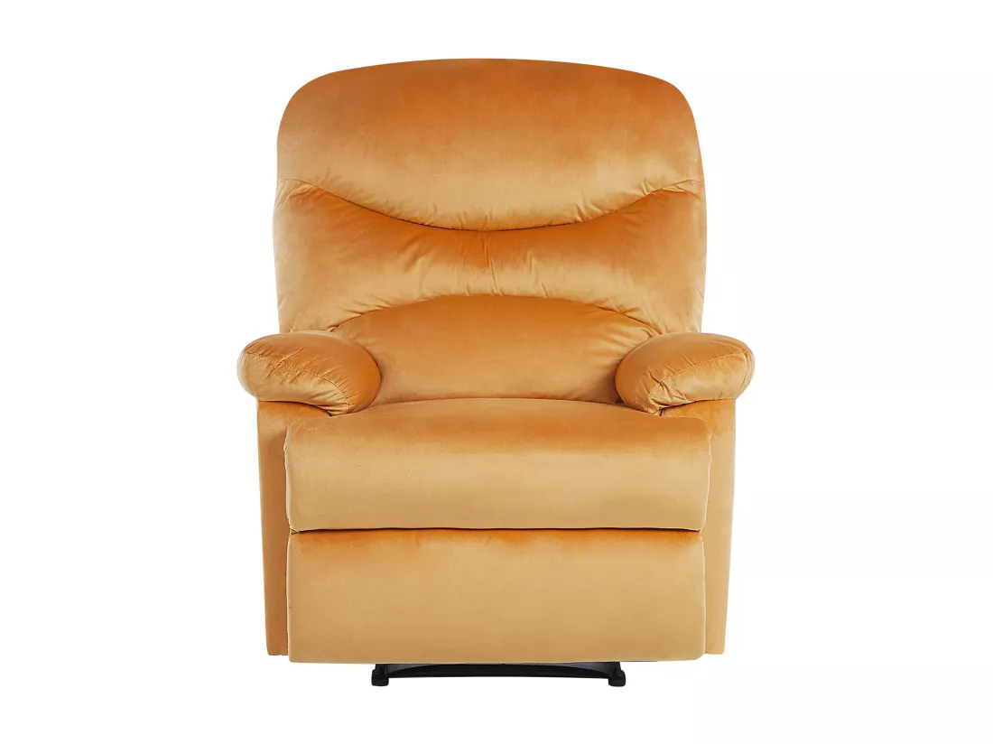 Fauteuil inclinable ESLOV Velours Moutarde